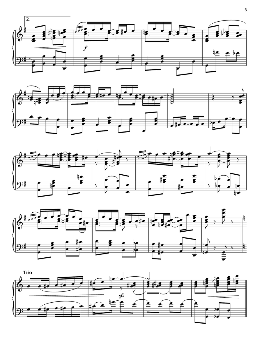 Sunburst Rag Piano Solo scores gallery preview page 3
