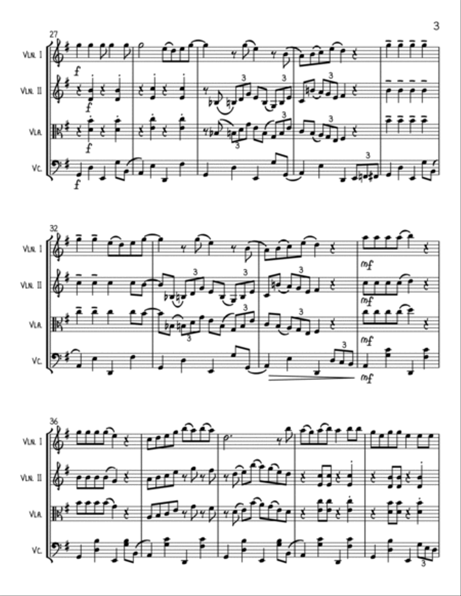 Always Look On The Bright Side Of Life String Trio scores gallery preview page 3