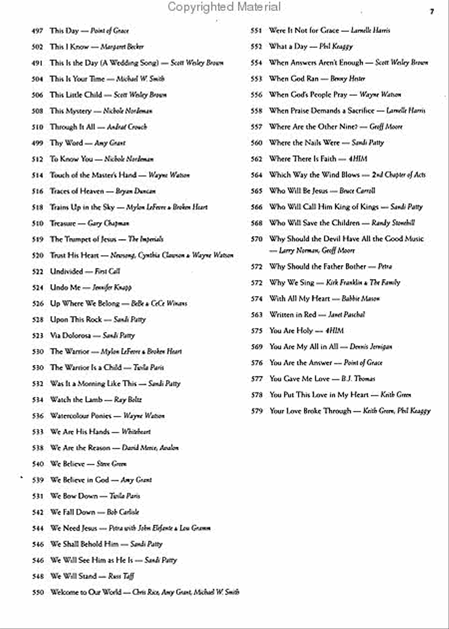 Best of Contemporary Christian Piano scores gallery preview page 8