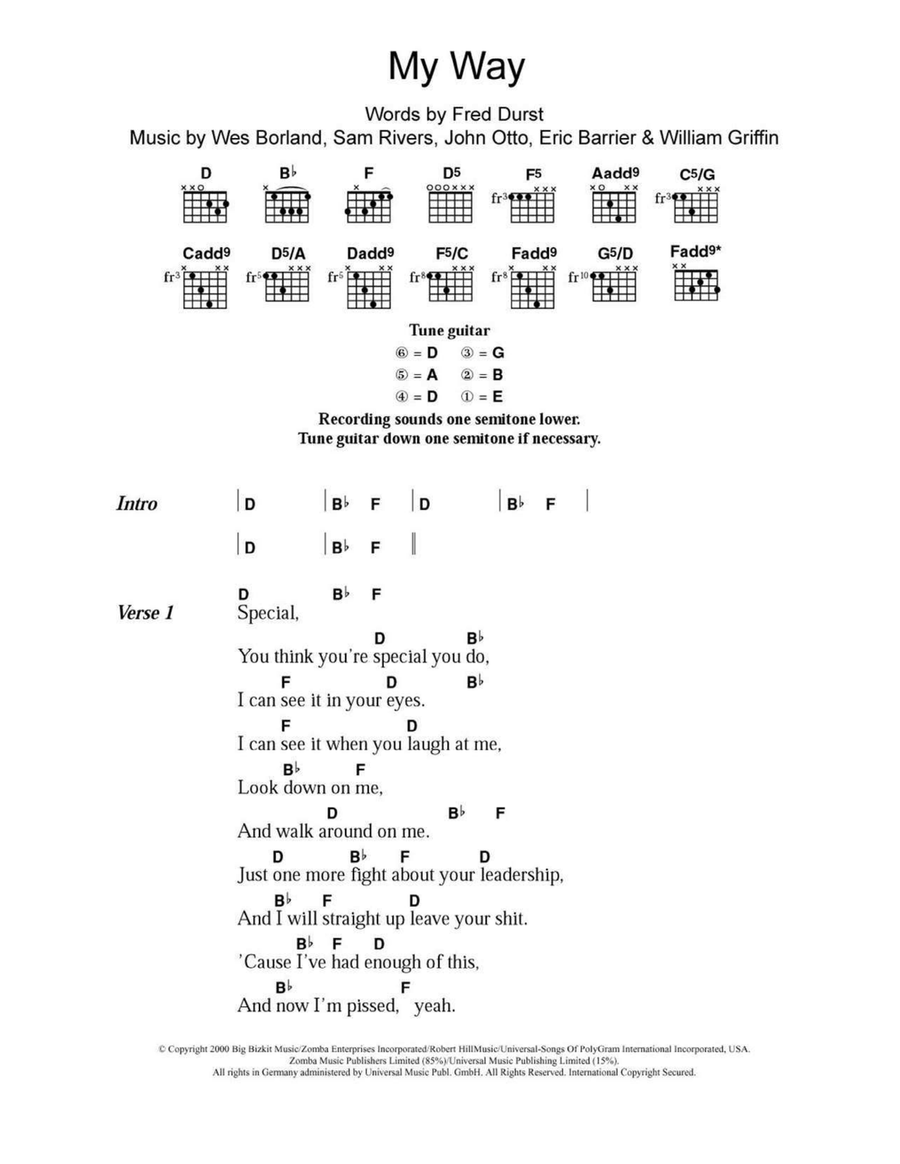 My Way Acoustic Guitar scores gallery preview page 1