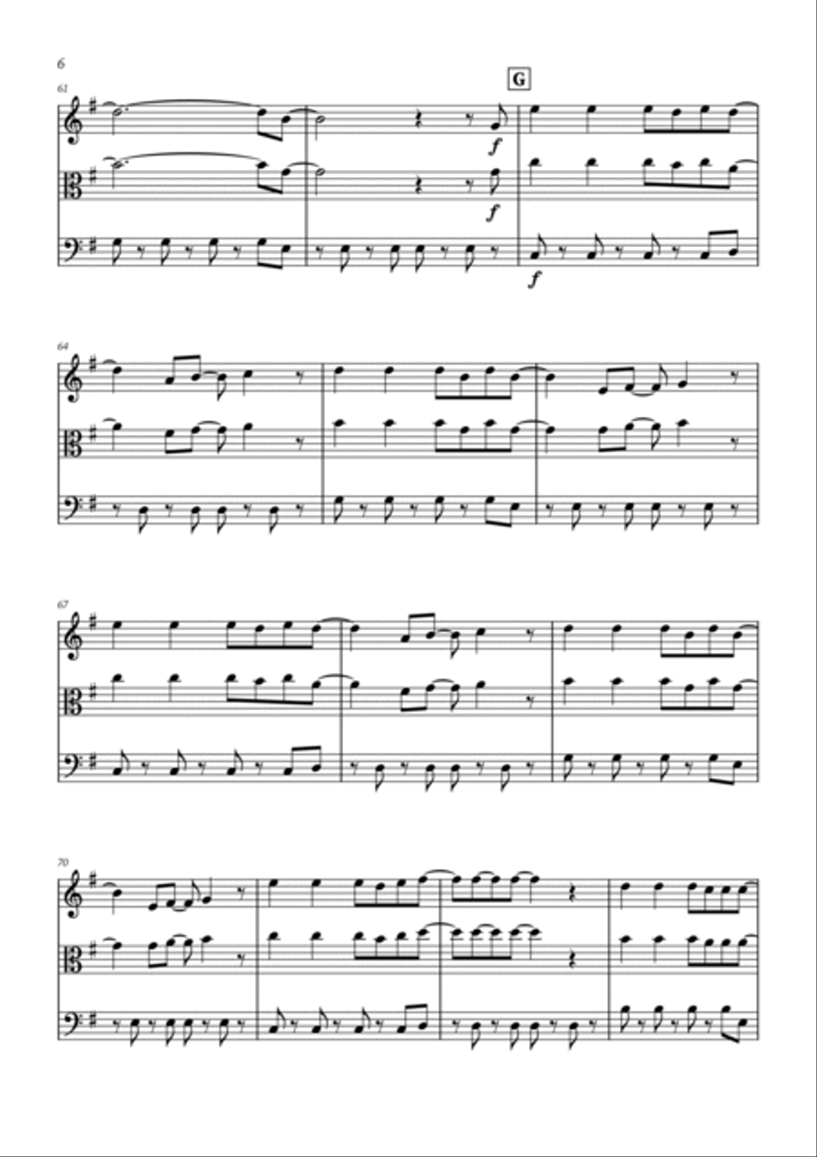 Viva La Vida String Trio scores gallery preview page 6