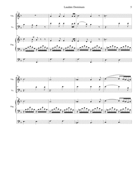 Laudate Dominum (Duet for Violin & Cello - Organ Accompaniment) image number null