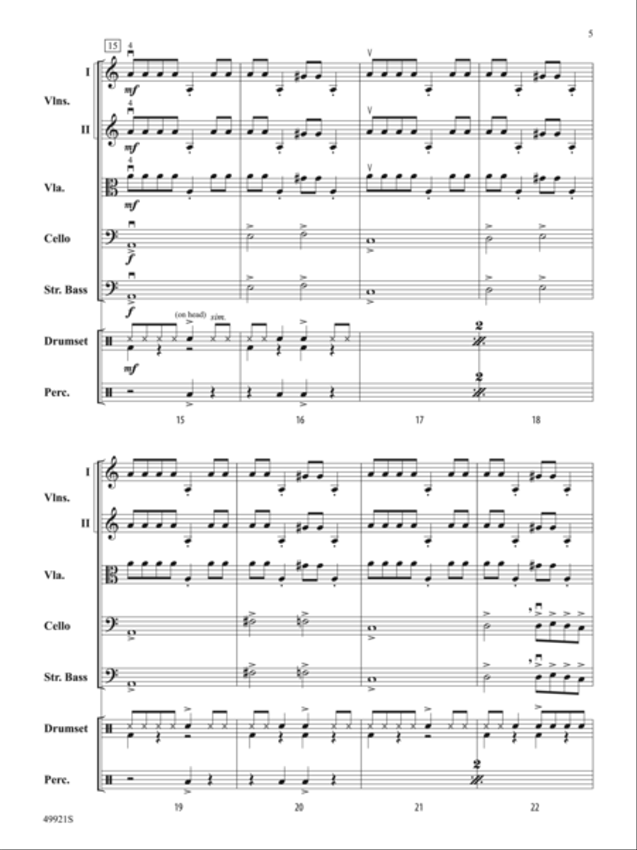 Black Adam: Score String Orchestra scores gallery preview page 5