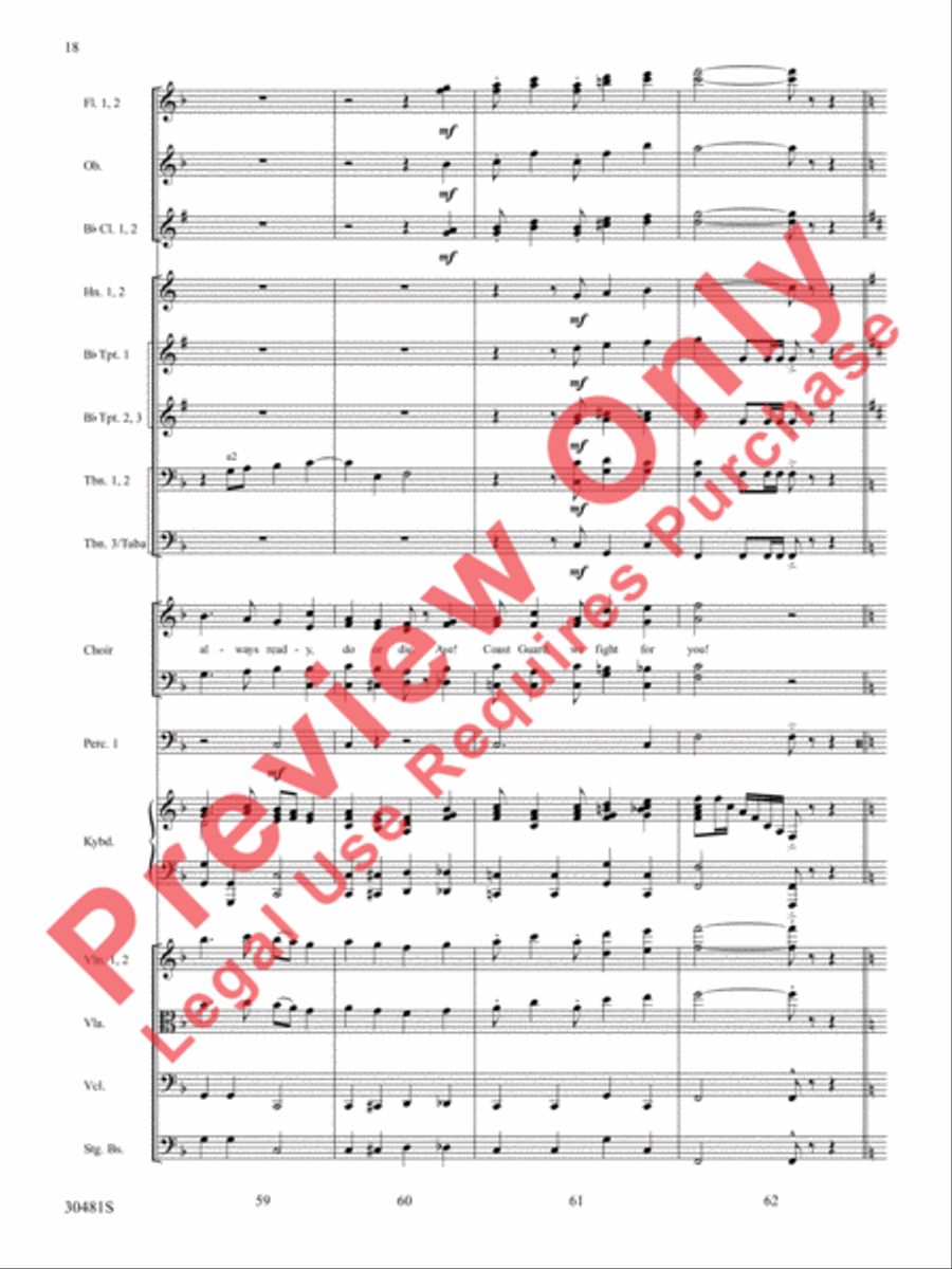 A Tribute to the Armed Services (A Medley) Choir scores gallery preview page 19