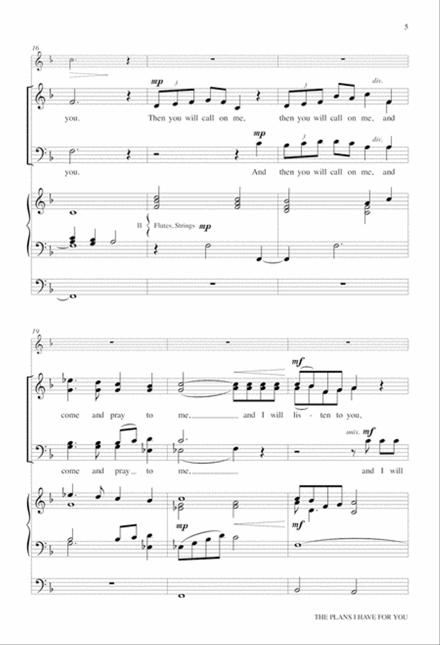 The Plans I Have for You The Plans I Have for You 4-Part scores gallery preview page 5