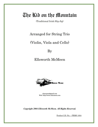 Kid on the Mountain Jig For Classical String Trio (Violin, Viola, and Cello)