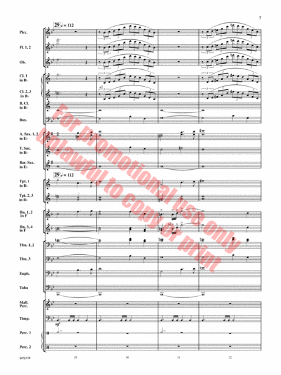 Atlas Rising Concert Band scores gallery preview page 8