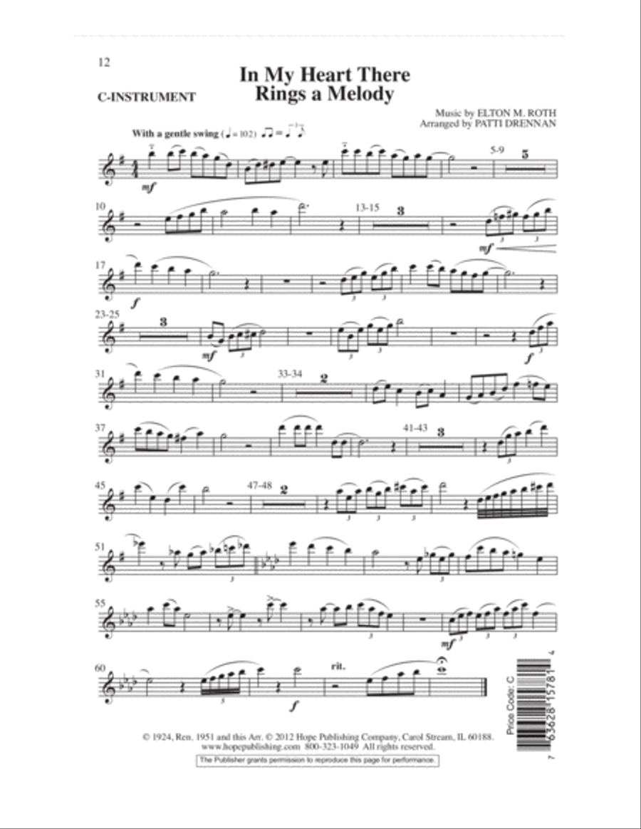 In My Heart There Rings a Melody 4-Part scores gallery preview page 13