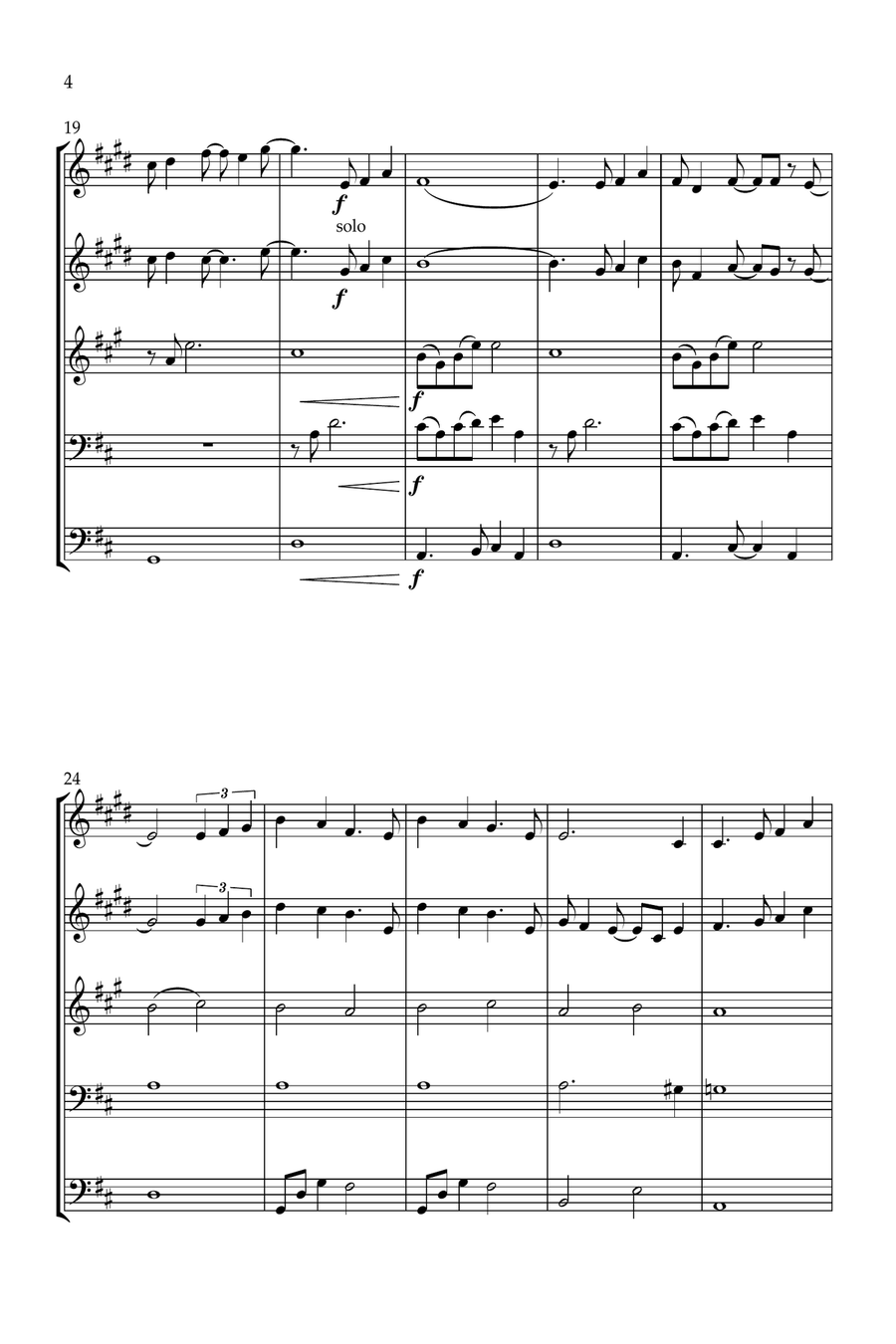 A Whole New World Brass Quintet scores gallery preview page 4