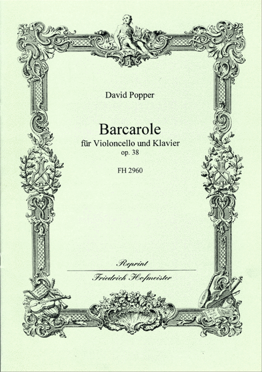 Barcarole, op. 38 Piano scores gallery preview page 1