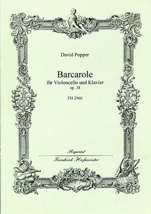 Book cover for Barcarole, op. 38