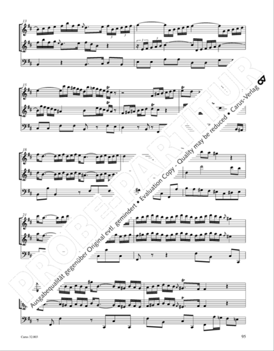 Gesamtausgabe Band 3 (Kammermusik: Duette, Solo- und Triosonaten) Score scores gallery preview page 116