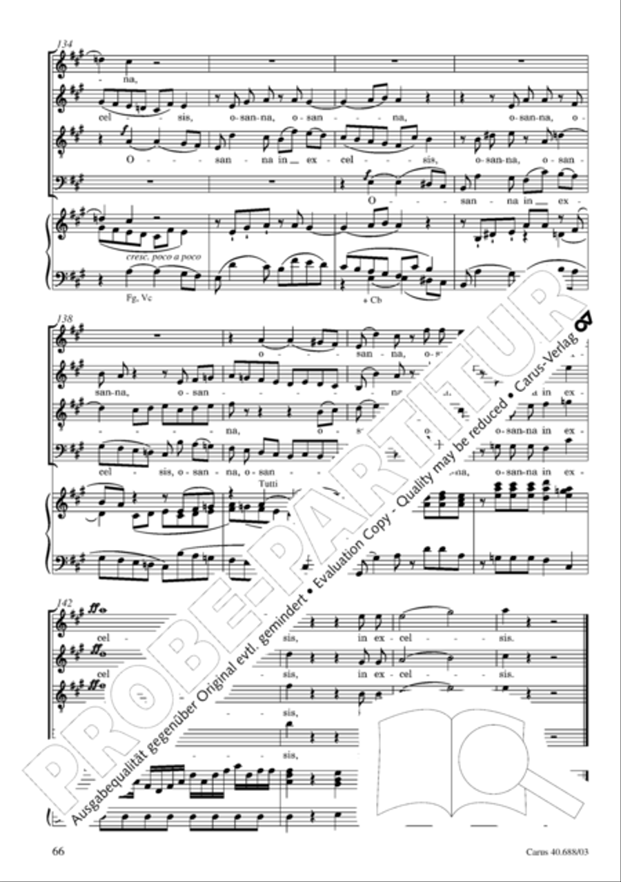Mass in C Major Mass in C Major 4-Part scores gallery preview page 67