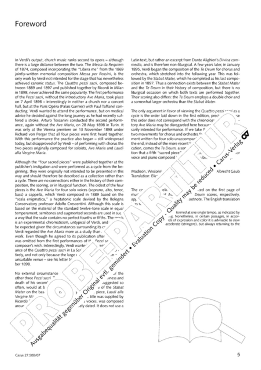 Quattro pezzi sacri Orchestra scores gallery preview page 6