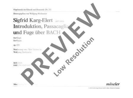 Introduktion, Passacaglia und Fuge über B-A-C-H