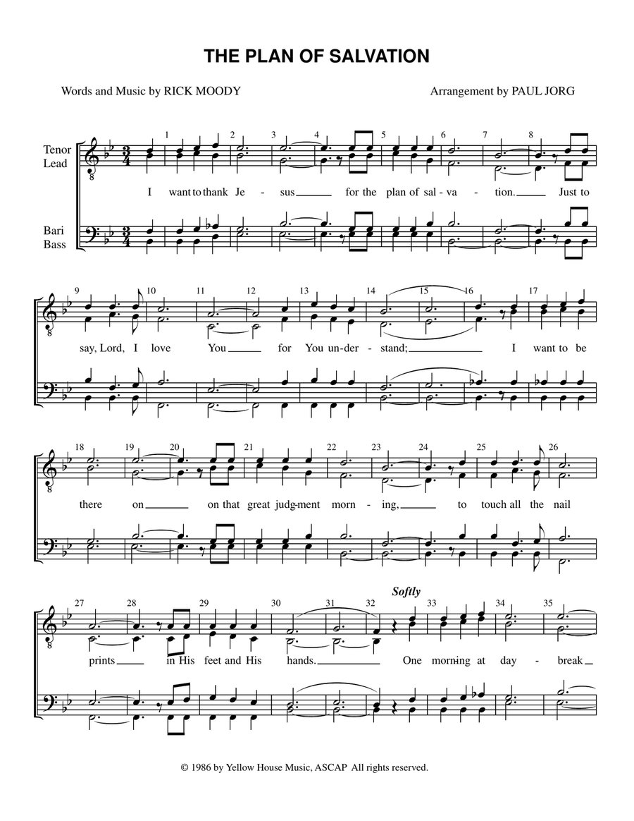 The Plan Of Salvation TTBB scores gallery preview page 1