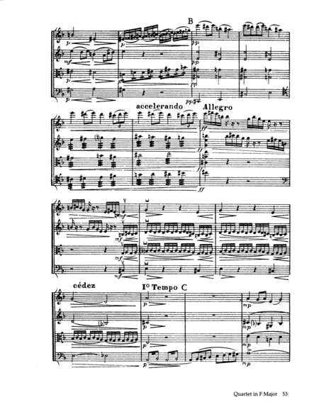 Ravel - String Quartet in F major (score)