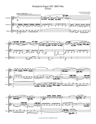 Prelude & Fugue XVI BWV 861