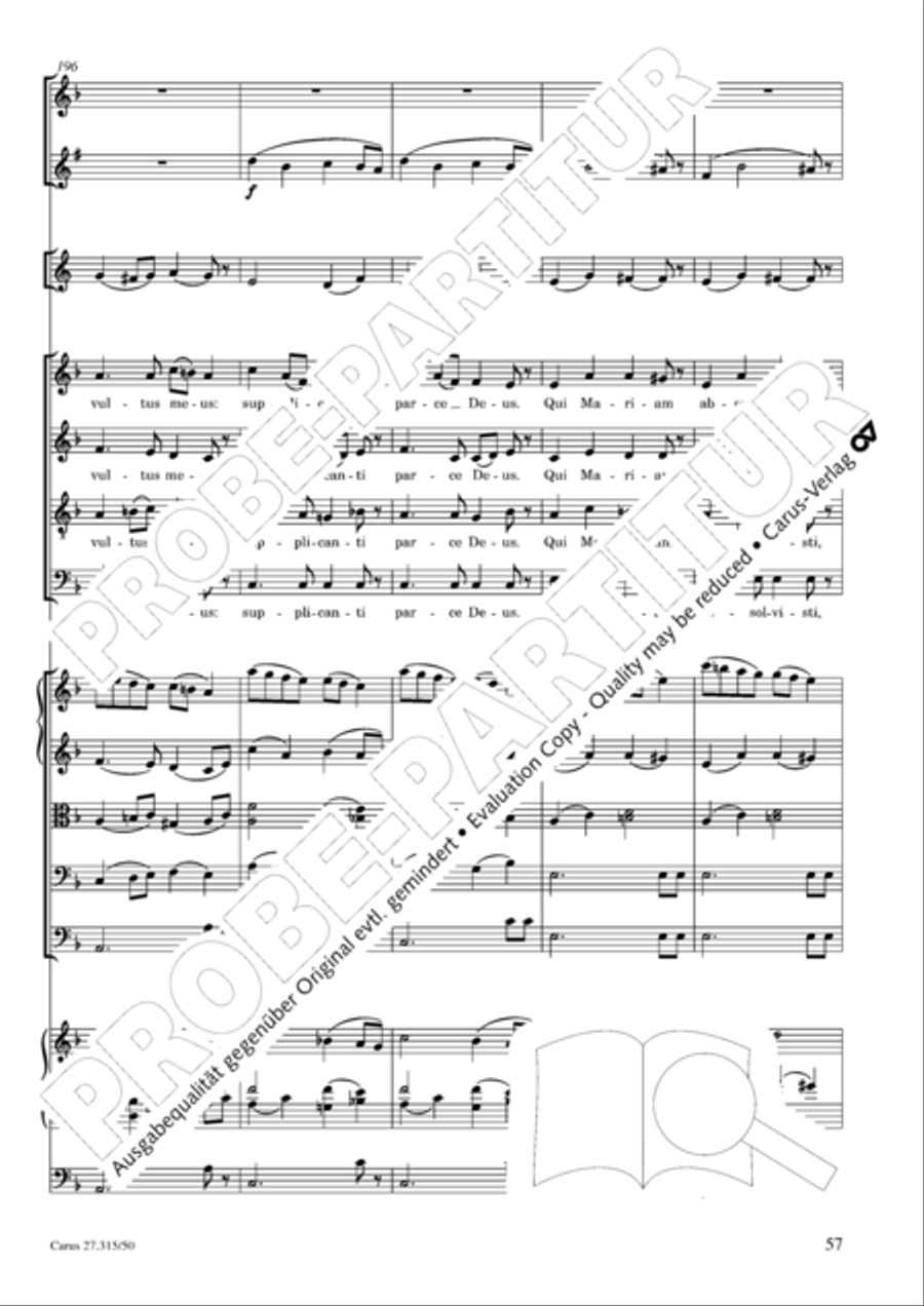 Requiem in C major 4-Part scores gallery preview page 60