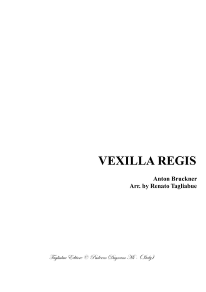VEXILLA REGIS - WAB 51 - Bruckner - For SATB Choir image number null