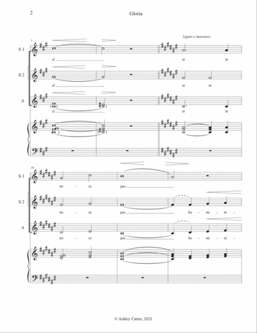 Gloria SSA scores gallery preview page 4
