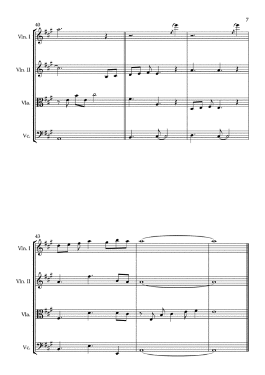 The day I met you for string quartet String Quartet scores gallery preview page 6