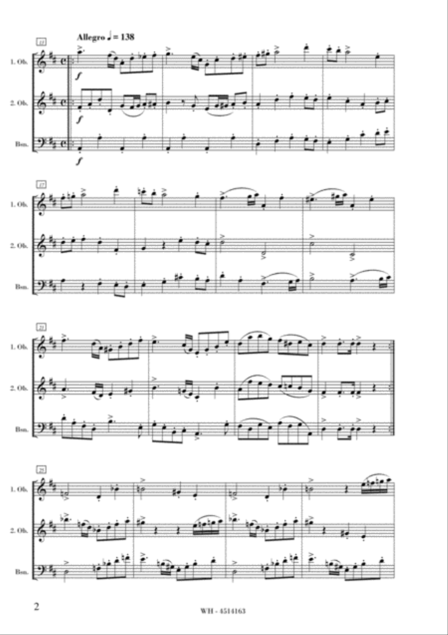 DIVERTIMENTO No.2 in D, OP. 34 Woodwind Trio scores gallery preview page 2