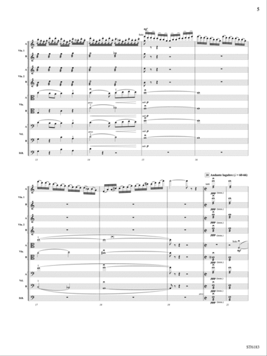 Russian Easter Overture: Score String Orchestra scores gallery preview page 5