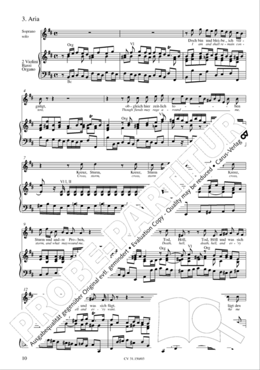 O my Lord, I long for thee (Nach dir, Herr, verlanget mich) 4-Part scores gallery preview page 11