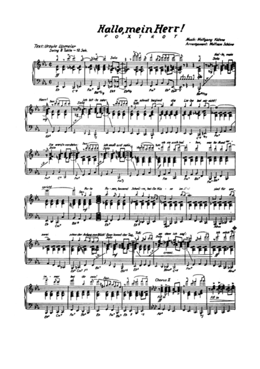 Hallo mein Herr Voice scores gallery preview page 3