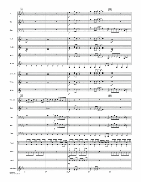 Never Too Late (from The Lion King 2019) (arr. Johnnie Vinson) - Conductor Score (Full Score)