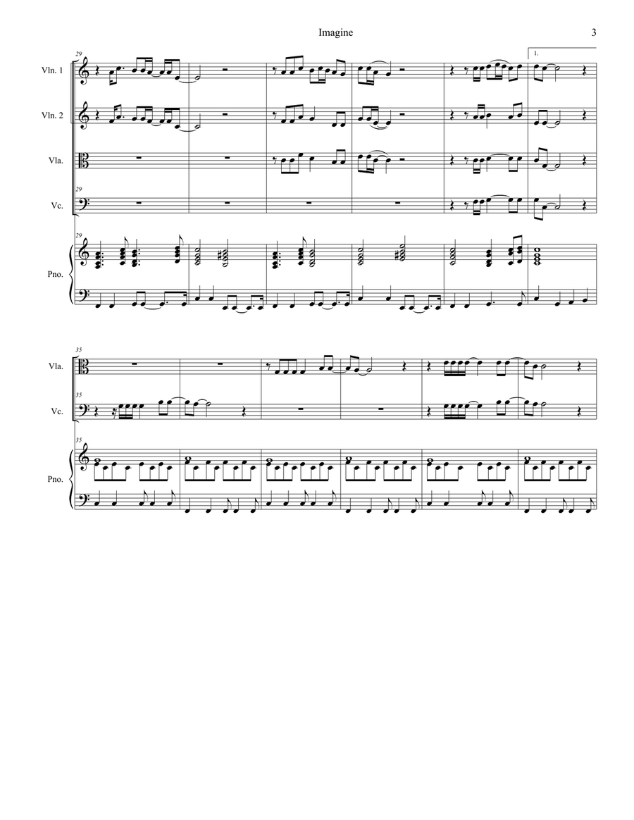 Imagine Piano Quintet scores gallery preview page 3