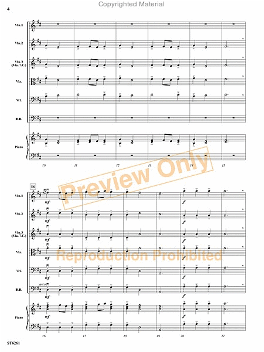 La Cavaleria de Napoles String Orchestra scores gallery preview page 3
