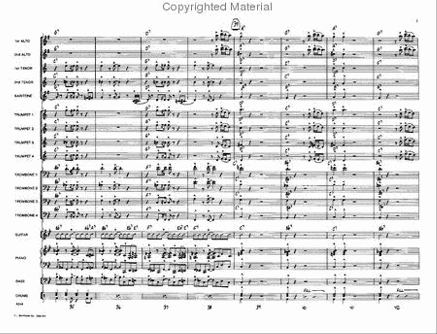 Return of the Cheetah Jazz Ensemble scores gallery preview page 7