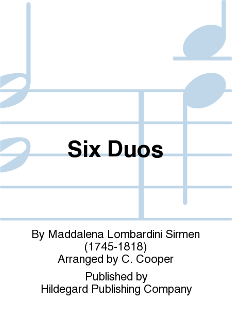 Six Duos Six Duos Violin scores gallery preview page 1