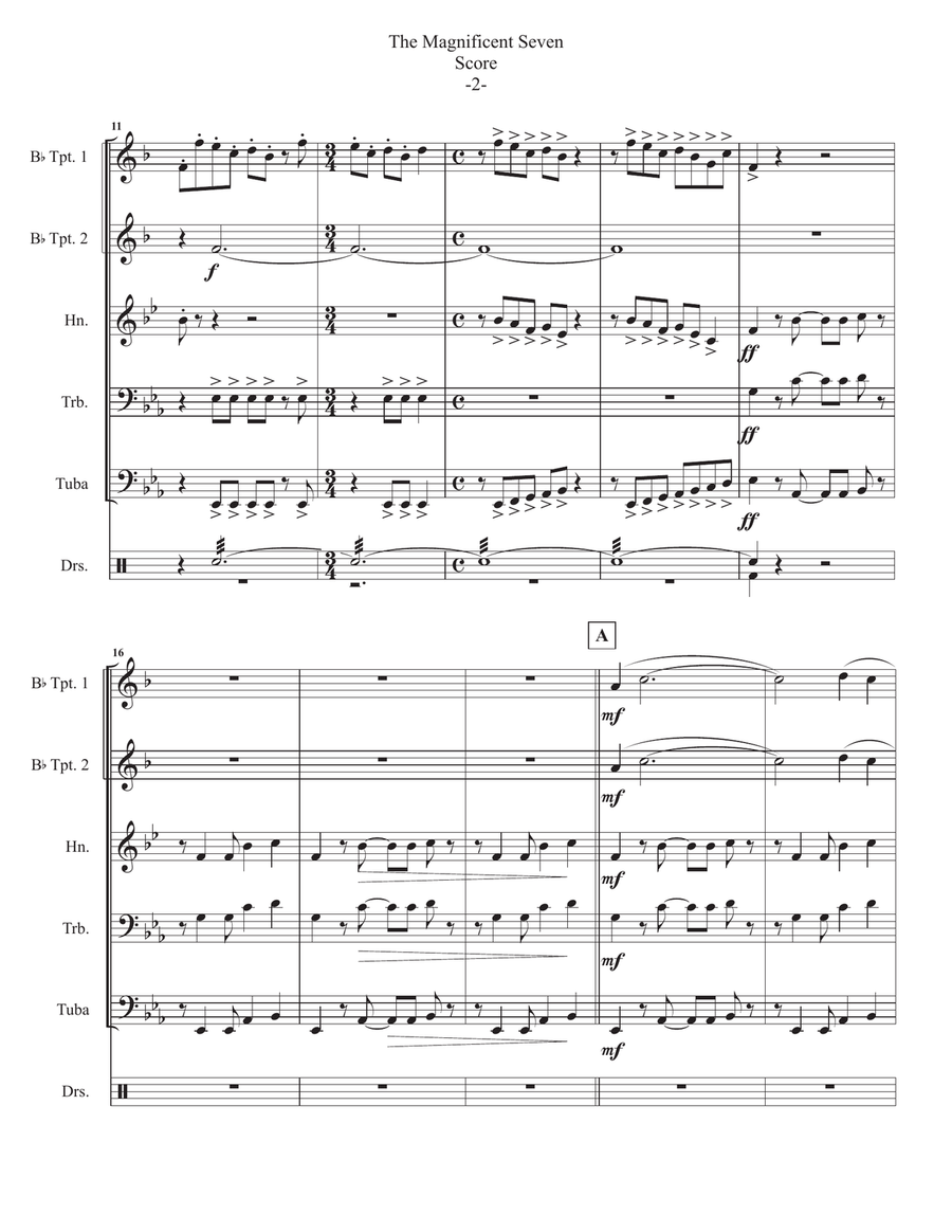 The Magnificent Seven Small Ensemble scores gallery preview page 3
