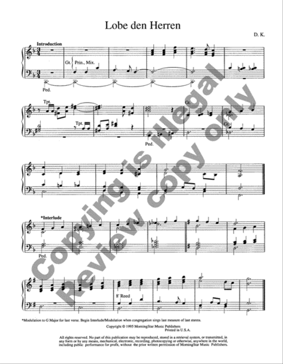 Creative Hymn Introductions Organ scores gallery preview page 8