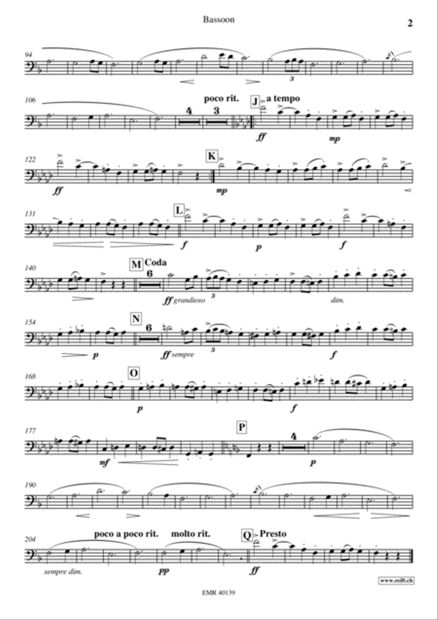 Slavonic Dance No. 8 Slavonic Dance No. 8 Bassoon Solo scores gallery preview page 3