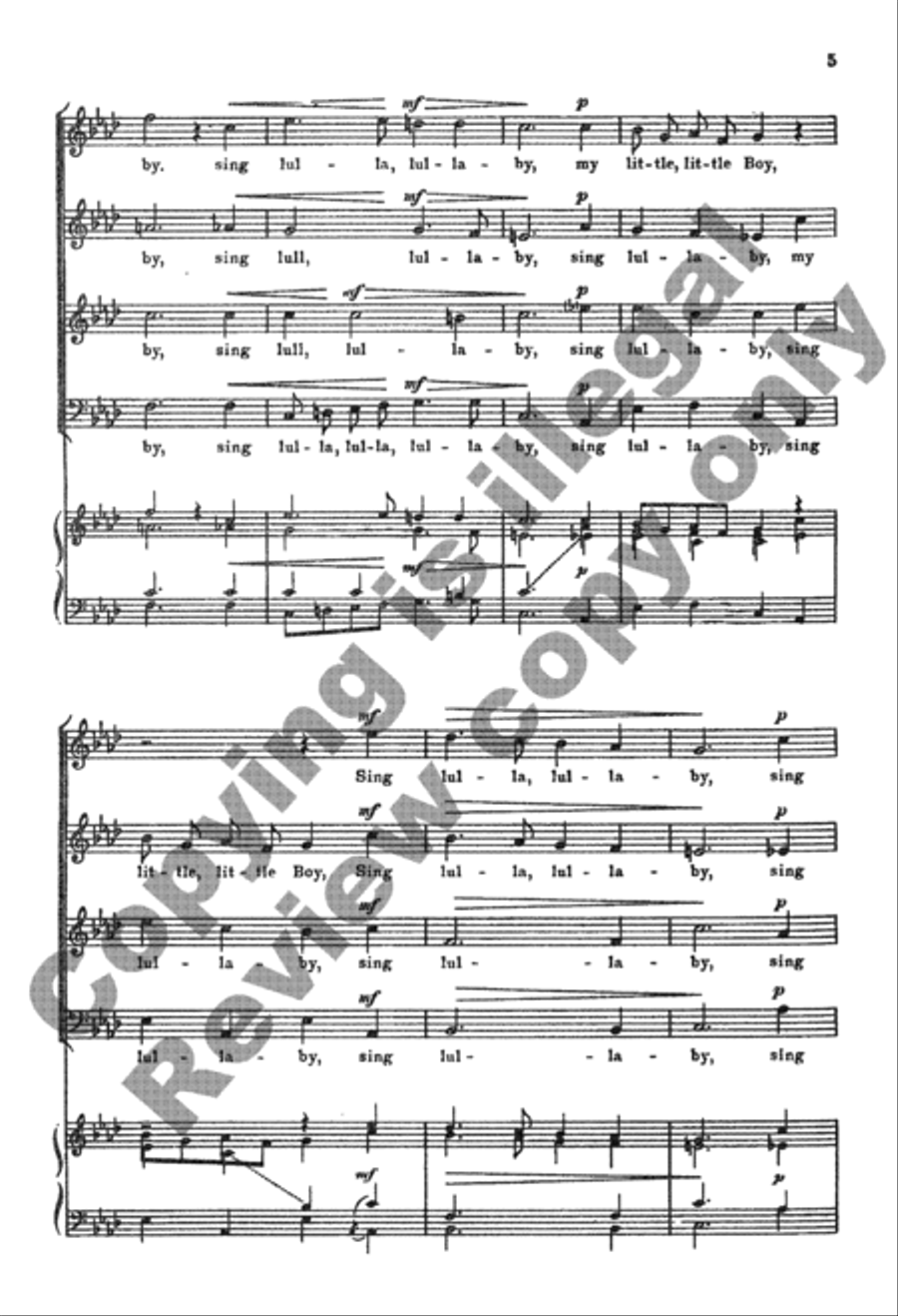 Upon My Lap My Sov'reign Sits 4-Part scores gallery preview page 4