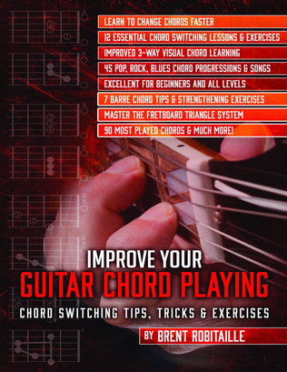Book cover for Improve Your Guitar Chord Playing - Chord Switching Tips