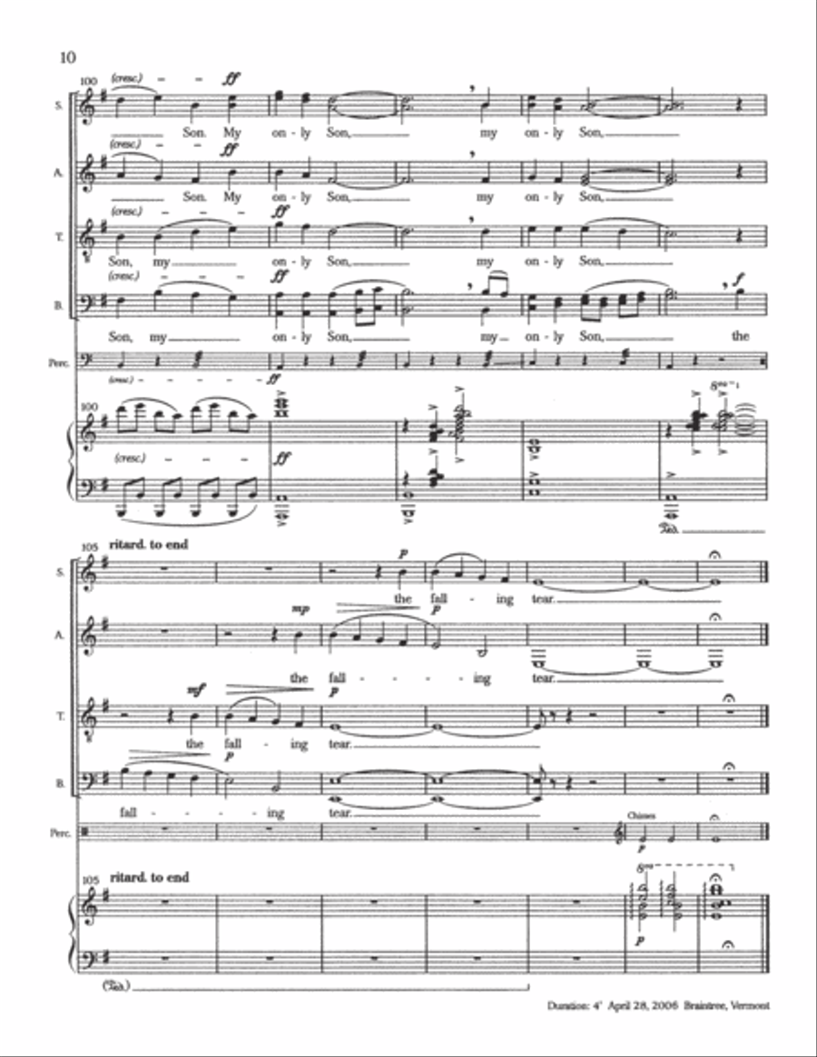 When Jesus Wept (Choral Score) image number null