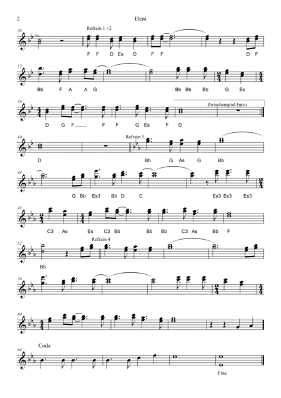 Eleni Tenor Saxophone scores gallery preview page 2