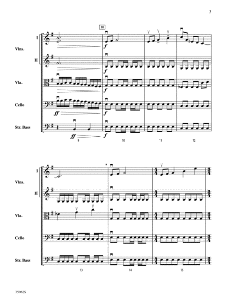 The Emerald Falcon String Orchestra scores gallery preview page 3