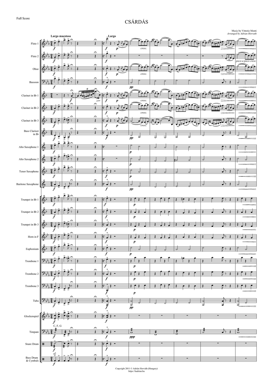 Csárdás Csárdás Concert Band scores gallery preview page 3