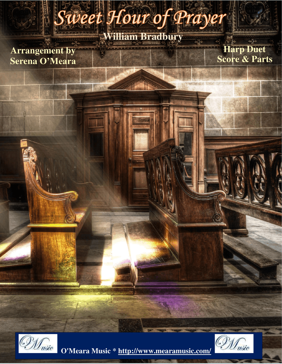 Sweet Hour of Prayer, Harp Duet, Score & Parts Celtic Harp scores gallery preview page 1