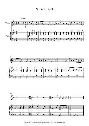 Sussex Carol (Violin + Piano)