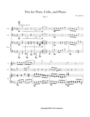 Book cover for Trio for Flute, Cello, & Piano