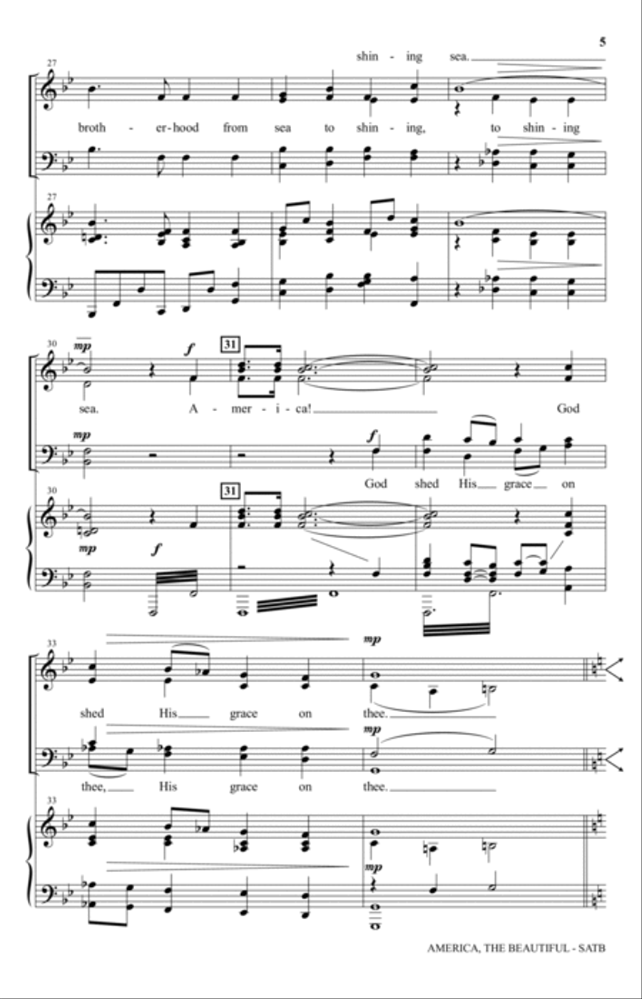 America, The Beautiful - Festival Edition 4-Part scores gallery preview page 4