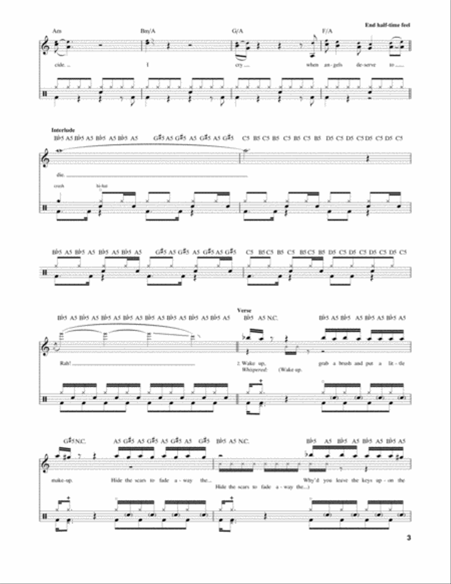 Chop Suey! Drum Set scores gallery preview page 3