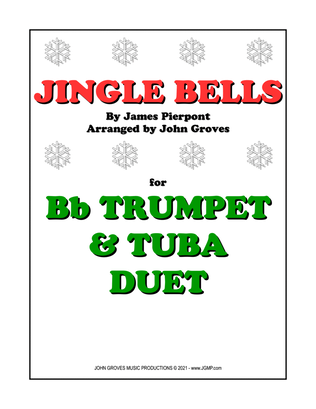 Book cover for Jingle Bells - Trumpet & Tuba Duet